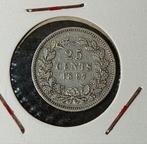 25 cent 1897 Nederland Wilhelmina, Postzegels en Munten, Munten | Nederland, Verzenden, Zilver, 25 cent, Koningin Wilhelmina