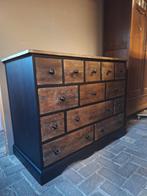 Stoere landelijke ladekast apothekerskast bezorgen mogelijk, Huis en Inrichting, Kasten | Ladekasten, Zo goed als nieuw, Minder dan 100 cm