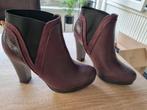 Paarse enkellaarsjes, maat 38., Ophalen of Verzenden, Zo goed als nieuw, Overige kleuren