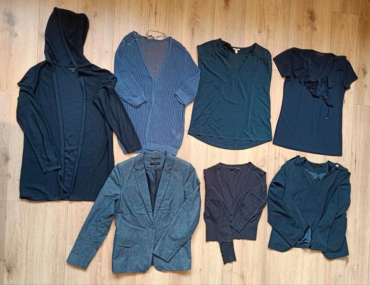 Set 7stk dameskleding, blauw, mt 40, div merken, oa colberts, Kleding | Dames, Dames-kledingpakketten, Zo goed als nieuw, Maat 38/40 (M)