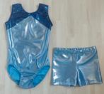 Turnpakje met broekje maat 140 (nieuw), Sport en Fitness, Turnen, Blauw, Nieuw, Turnpak(je), Kindermaat 122 t/m 140