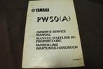 Yamaha PW50  1989 motorcycle owner's manual PW 50 Cross, Motoren, Handleidingen en Instructieboekjes, Ophalen of Verzenden, Yamaha