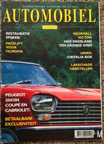 Automobiel: Peugeot 204/304 Coupe/Cabrio, Spyker Genevieve beschikbaar voor biedingen