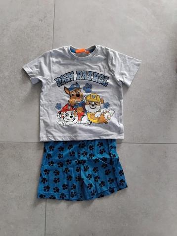 Paw Patrol Shortama Maat 98/104 beschikbaar voor biedingen