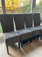 4 eetkamerstoelen grijs, Huis en Inrichting, Stoelen, Ophalen, Zo goed als nieuw, Grijs, Vier