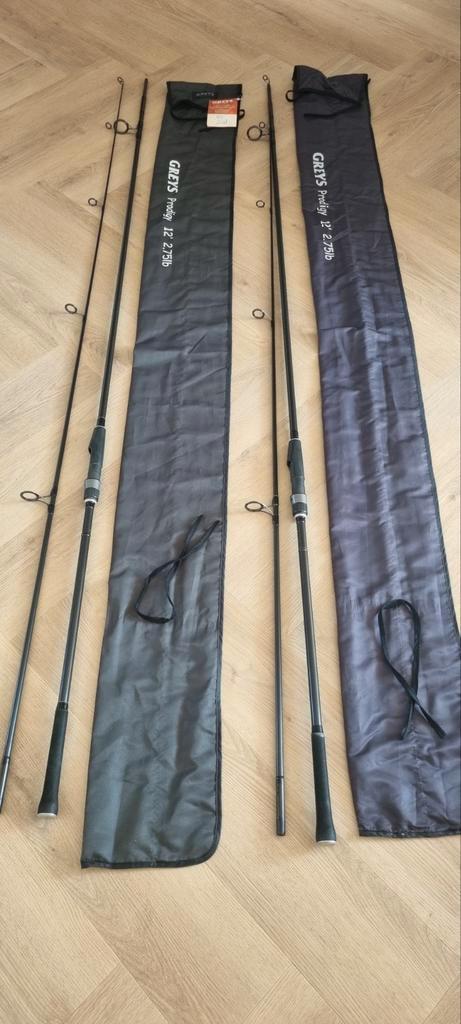 3 Greys prodigy 12ft - 2.75lbs, Watersport en Boten, Hengelsport | Karpervissen, Zo goed als nieuw, Werphengel, Ophalen of Verzenden