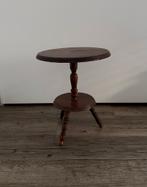 oud/vintage houten bijzettafeltje plantentafeltje, Huis en Inrichting, Tafels | Bijzettafels, Ophalen, Minder dan 45 cm, Minder dan 55 cm
