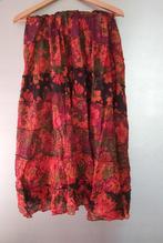 Nieuwe rok diverse kleuren, bloemprint. Elastische taille, Kleding | Dames, Maat 42/44 (L), Nieuw, Oranje, Ophalen of Verzenden