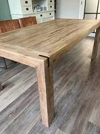 Stoere houten eettafel 190 x 100 cm, Huis en Inrichting, Tafels | Eettafels, 50 tot 100 cm, 150 tot 200 cm, Gebruikt, Rechthoekig