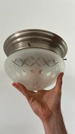 Plafondlamp Plafonnière Coupe druk geslepen Giso Gispen, Ophalen, Zo goed als nieuw, Glas