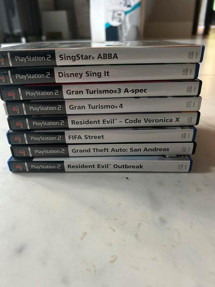 PS2 Games - Gran Turismo, Resident Evil, GTA, Spelcomputers en Games, Games | Overige, Gebruikt, Racen en Vliegen, 1 speler, Vanaf 16 jaar
