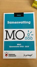 Samenvatting M&O 2018-2019, Boeken, Schoolboeken, Ophalen of Verzenden, Zo goed als nieuw