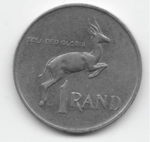 Zuid-Afrika 1 rand 1988 KM# 88a, Postzegels en Munten, Munten | Afrika, Losse munt, Zuid-Afrika, Verzenden