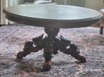 ovalen eikenhouten salontafel met rijk gesneden onderstel, Antiek en Kunst, Antiek | Meubels | Kasten, Ophalen