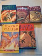 5 delen van de Harry Potter boeke Engels talige, Ophalen of Verzenden, Gebruikt, Boek of Poster