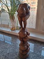 Gestapelde Orang Malu/Yogiman, Antiek en Kunst, Kunst | Beelden en Houtsnijwerken, Ophalen of Verzenden