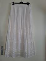 Witte Maxi Rok met Kant, Maat 38/40 (M), Wit, Ophalen of Verzenden, Zo goed als nieuw