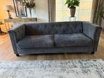 Mooie landelijk moderne antraciet grijze bank, Huis en Inrichting, Ophalen, Gebruikt, Landelijk modern, Overige maten