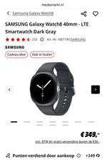Samsung Galaxy Watch 8 LTE 40mm - Nieuw, ongeopend!, Sieraden, Tassen en Uiterlijk, Smartwatches, Afstand, Zwart, Nieuw, Ophalen of Verzenden