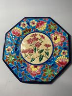 Bordje / wandbord Emaux Longwy 18cm, Antiek en Kunst, Verzenden
