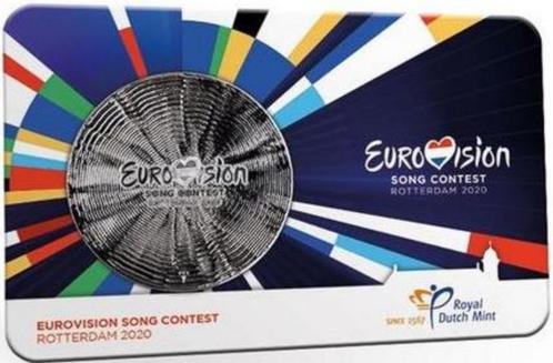 65 jaar Eurovisie Songfestival Coincard, Postzegels en Munten, Penningen en Medailles, Brons, Nederland, Verzenden