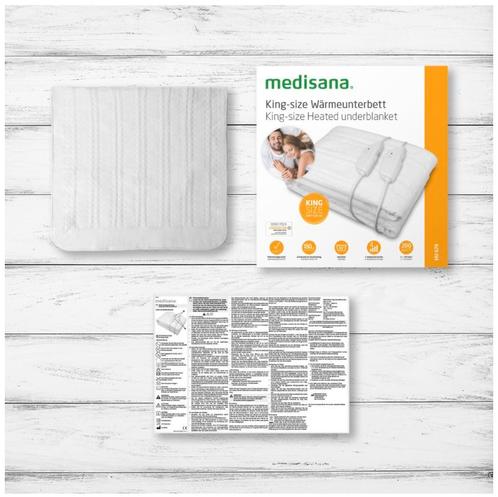 Medisana kingsize warmte onderdeken, Huis en Inrichting, Slaapkamer | Beddengoed, Nieuw, Overige typen, Tweepersoons, Wit, Ophalen of Verzenden