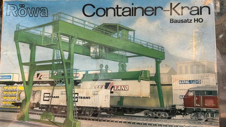 Rowa container kraan 5200, Hobby en Vrije tijd, Modeltreinen | H0, Gelijkstroom of Wisselstroom, Overige merken, Ophalen of Verzenden