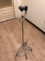 4-poot wandelstok rechtshandig met ergonomische handgreep, Ophalen, Verstelbaar, Zo goed als nieuw