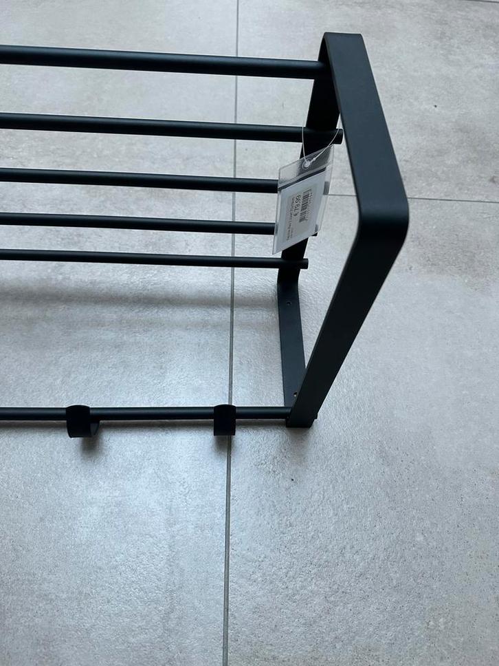 Industriële Wandkapstok Zwart - 70cm Breed, Huis en Inrichting, Kasten | Schoenenrekken, Nieuw, Ophalen of Verzenden