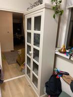 Witte Vintage Vitrinekast met Glasdeuren, Huis en Inrichting, Ophalen, Gebruikt, 200 cm of meer, Vintage
