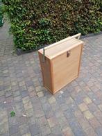 Koffer  hout 62 x 24 cm / licht 7kg, Sieraden, Tassen en Uiterlijk, Koffers, Hard kunststof, Zo goed als nieuw, Minder dan 35 cm