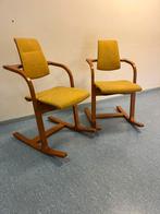 Vintage Stokke schommelstoel dedign Peter Opsvik, Huis en Inrichting, Stoelen, Gebruikt, Twee, Overige kleuren, Vintage