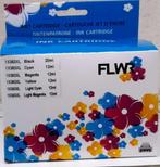 FLWR HP 363 6-pack Multipack zwart en kleur, Cartridge, Ophalen of Verzenden, FLWR, Zo goed als nieuw