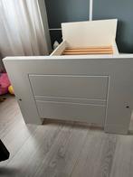 Ledikant, juniorbed & commode set, Ophalen, Gebruikt, 70 tot 85 cm, Lattenbodem
