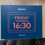 Bbrain basic clock, kleur zwart, Huis en Inrichting, Woonaccessoires | Klokken, Ophalen of Verzenden, Zo goed als nieuw, Analoog