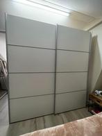 Zweefdeurkast Verona wit 200x182x64cm, Ophalen, Gebruikt, 150 tot 200 cm, Met hangruimte