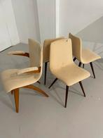 4 vintage stoelen jaren 50 60, Huis en Inrichting, Stoelen, Ophalen, Gebruikt, ., 2de hands