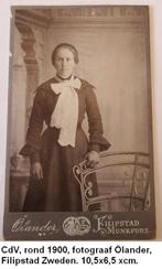 antieke z.g. Carte de Visite, Zweden rond 1900, Foto, Ophalen of Verzenden, Zo goed als nieuw, Voor 1940