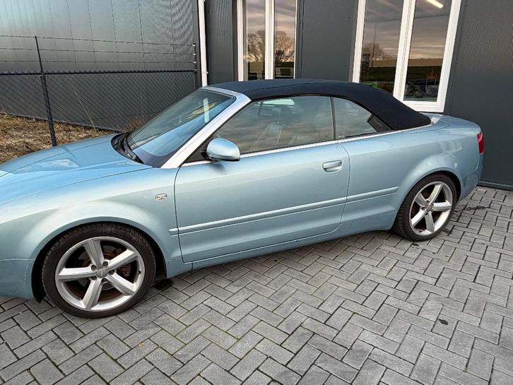 Audi A4 2.4 V6 120KW Cabrio AUT 2002 Blauw AUTOMAAT, Auto's, Audi, Bedrijf, A4, ABS, Airbags, Airconditioning, Alarm, Boordcomputer