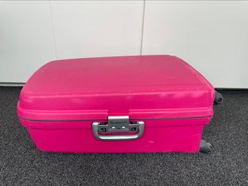 *** Leuk! Deze roze koffer v SWINGER, tussenmaat *** beschikbaar voor biedingen