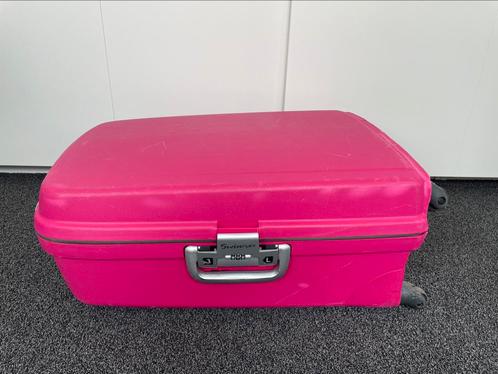 *** Leuk! Deze roze koffer v SWINGER, tussenmaat ***, Sieraden, Tassen en Uiterlijk, Koffers, Gebruikt, Hard kunststof, Ophalen