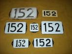 oud emaille huisnummer 152 ook 153 154 155 156 157 158 159 2, Antiek en Kunst, Antiek | Emaille, Ophalen of Verzenden