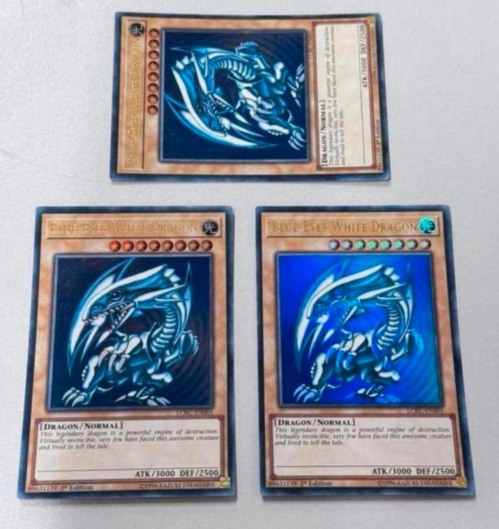 3X Yu-Gi-Oh! Blue-Eyes White Dragon 1st Edition Yu-gi-oh, Hobby en Vrije tijd, Verzamelkaartspellen | Yu-gi-Oh!, Nieuw, Meerdere kaarten