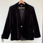 Velvet blazer H&M – zwart – maat 44 (valt als M), Kleding | Dames, HM, Zwart, Maat 42/44 (L), Ophalen of Verzenden