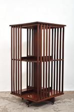 Antieke mahonie boekenmolen boekenkast kast 1880-1900, Huis en Inrichting, Kasten | Boekenkasten, Gebruikt, 100 tot 150 cm, 50 tot 75 cm