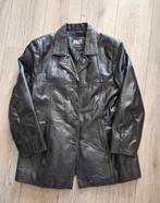 saki leren jas zwart maat 46, Kleding | Heren, Zwart, Ophalen of Verzenden, Zo goed als nieuw, Saki