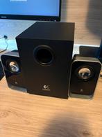 Logitech speakers met subwoofer - AUX, Computers en Software, Pc speakers, Ophalen of Verzenden, Zo goed als nieuw