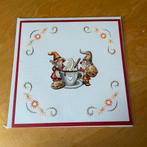 Geborduurde kaart gnome 2, Ophalen of Verzenden, Zo goed als nieuw, Overige thema's