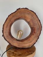 Houten Tafellamp Organisch, Ophalen of Verzenden, Minder dan 50 cm, Hout, Natuur, Bohemian, Rustiek, Landelijk