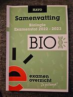 ExamenOverzicht - Samenvatting Examenstof Biologie HAVO, Nederlands, Ophalen of Verzenden, Zo goed als nieuw, ExamenOverzicht